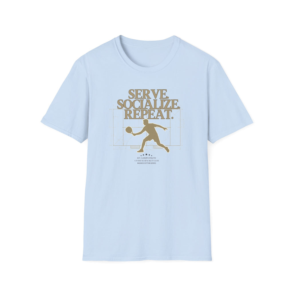 Serve socialize repeat T-Shirt