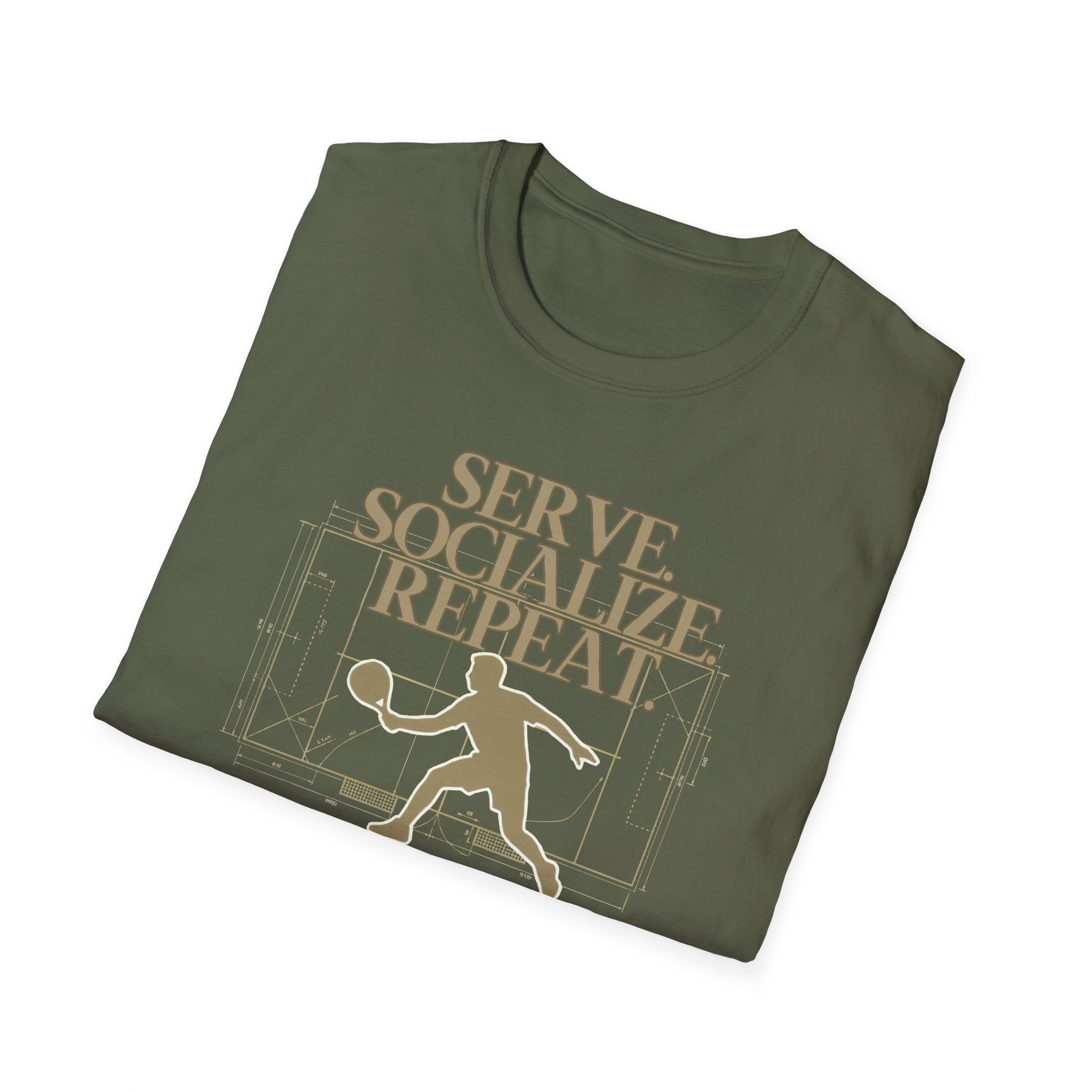 Serve socialize repeat T-Shirt