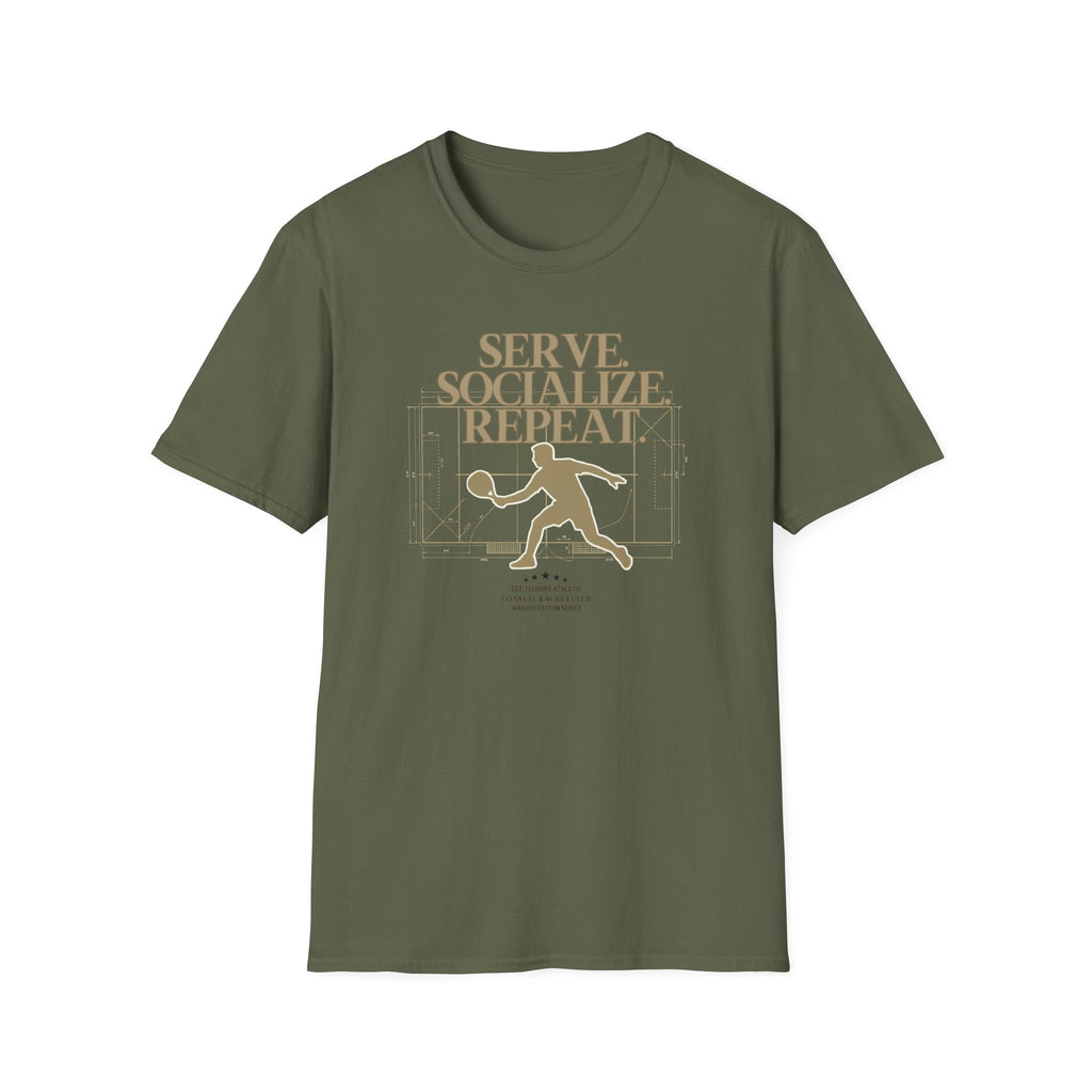 Serve socialize repeat T-Shirt