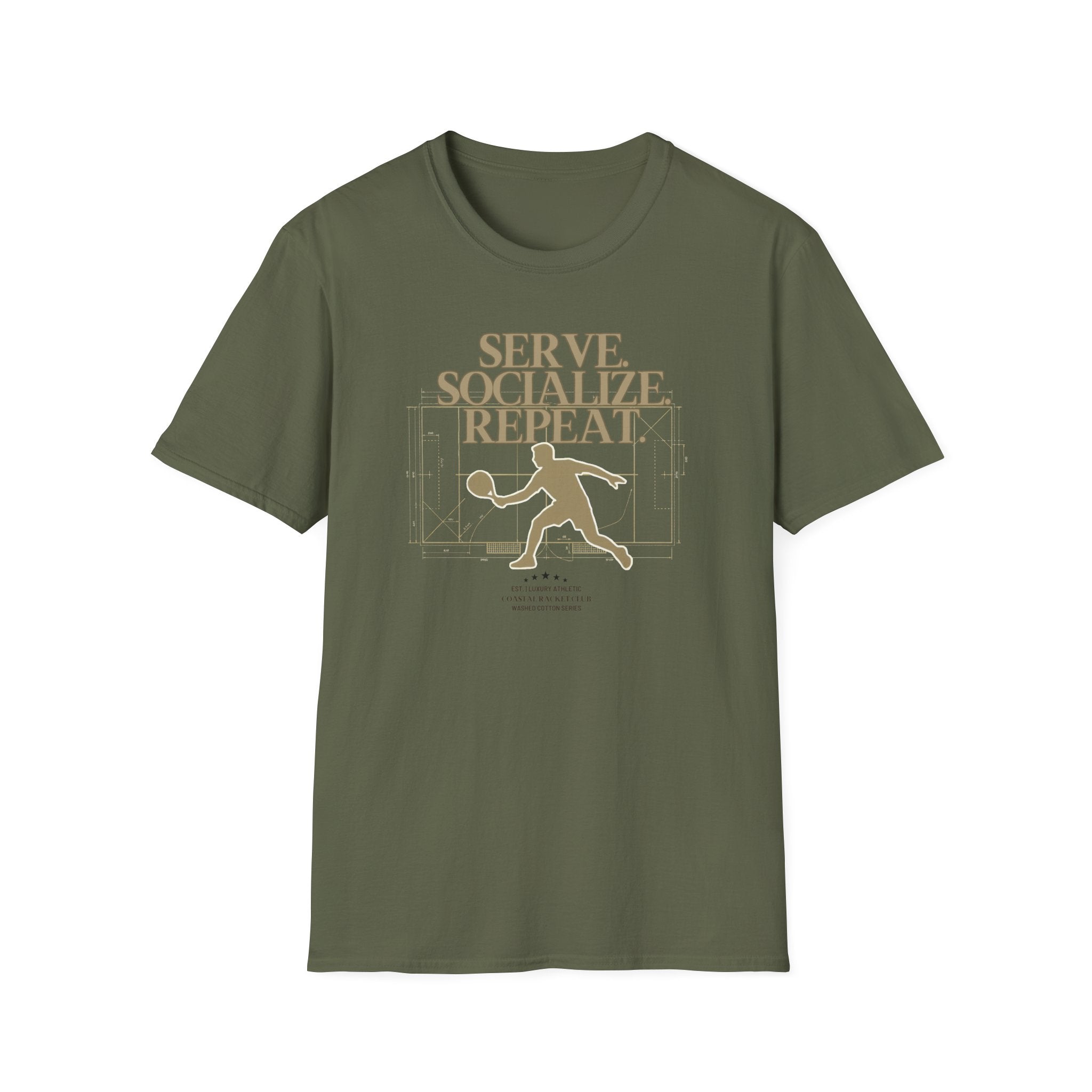 Serve socialize repeat T-Shirt